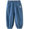 Girls' Sun Protection Cooling Lyocell Denim Cropped Pants