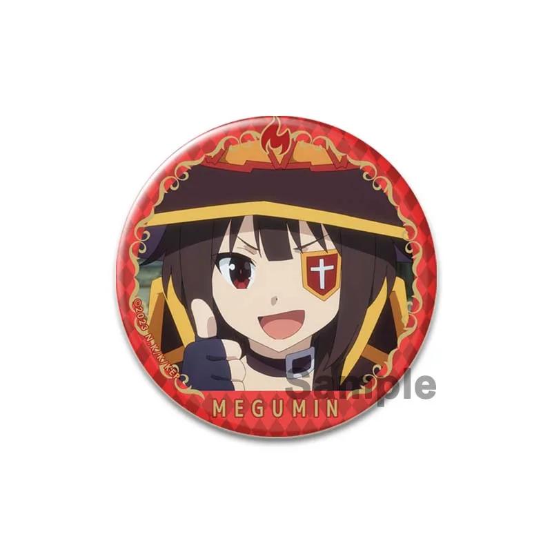 32/44/58mm Anime KonoSuba Pins Megumin Aqua Badge Handmade Brooche Breastpin for Backpack Clothes Accessories Gift