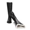 Barbara 3cm Fur Leather Long Boots Bbf861bk