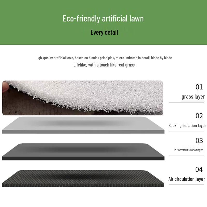 Weißes Kunstrasen-Putting Green & Boule-Rasen für Außen-/Innenbepflanzung und Dekoration, Extra dichter Bodenbelag