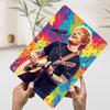 Ed Sheeran Interpretând cu Chitară Poster Metal Artă de Perete Personalizată Semne Retro Vintage din Tablă pentru Decorare Garaj Wand Deko