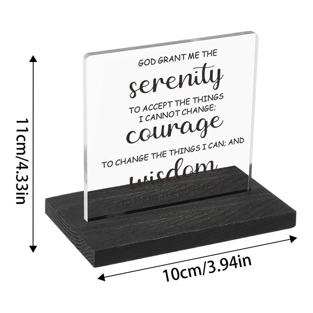 Acrylic Desk Sign Acrylic Desktop Art Decoration Sign Desktop Inspirational Art Appreciation Decor For Coworker Father Men Women