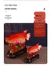 Golden Arowana Wealth-Attracting Feng Shui Ornament for Living Room, Wine Cabinet, or Office Desk - Prosperous Chinese Resin Decoration.
