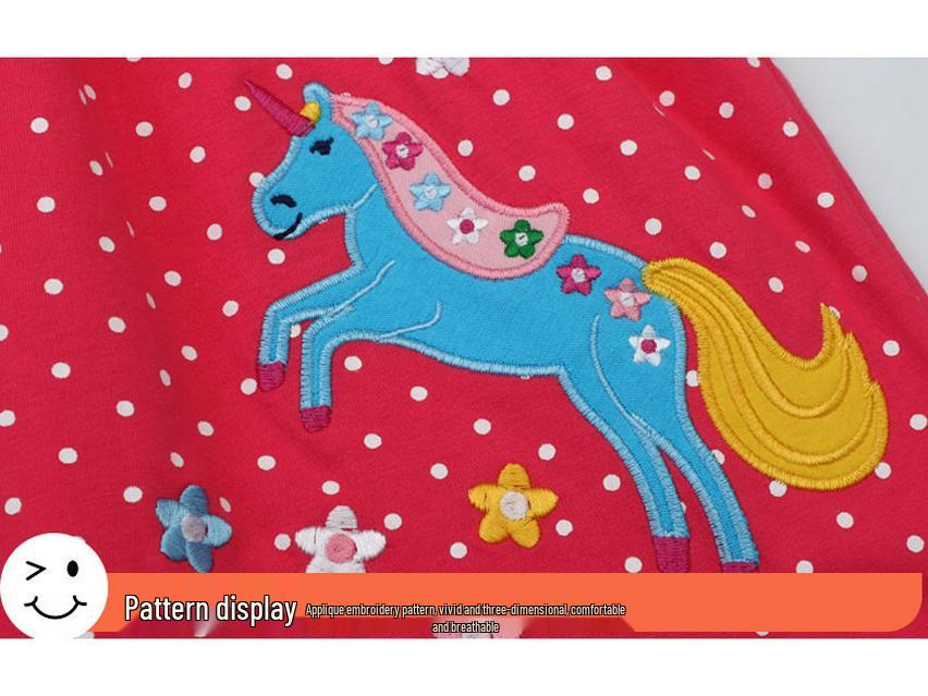 European Style Girls' Floral Princess Dresses - Fashionable Summer 2025 Collection