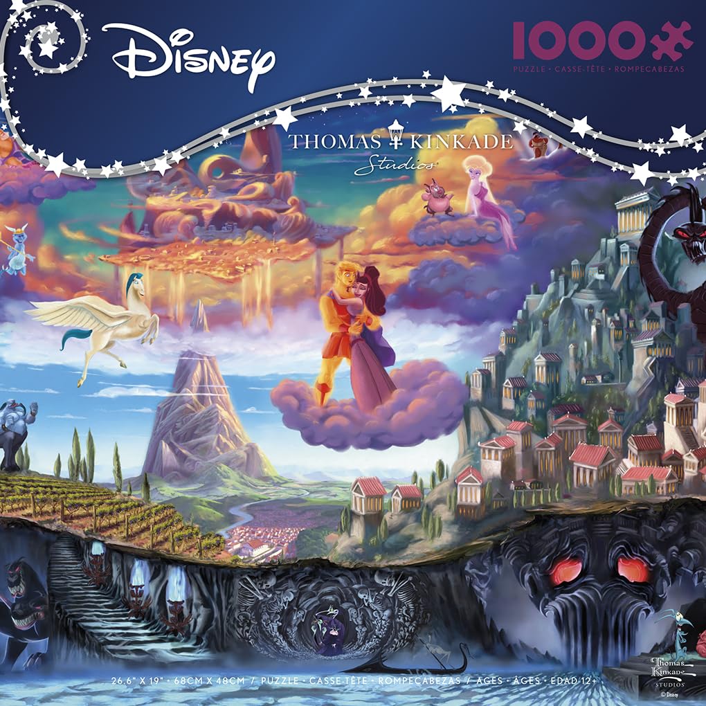 Ceaco Thomas Kinkade Disney Hercules 1000 Piece Jigsaw