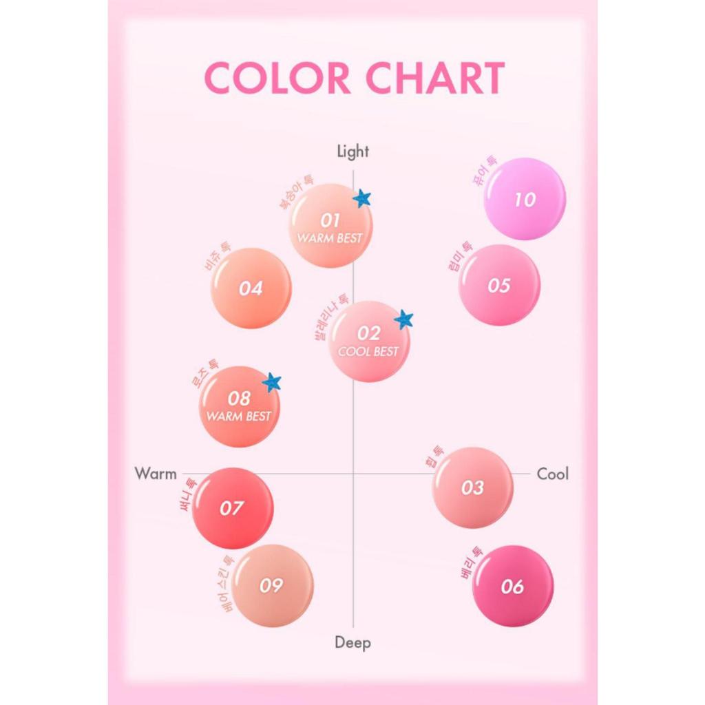 AMUSE Cheek Tok Tok 5.5ml (3 Colors)