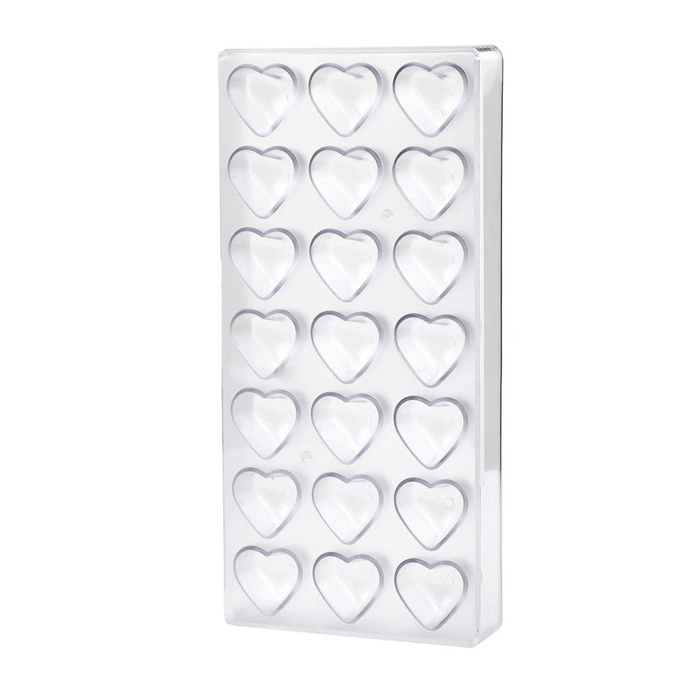 Polycarbonate Transparent Heart Chocolate Casting for DIY Chocolate Making Candy Production and Dessert Decoration China Mainland