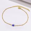 Stainless Steel Lucky Evil Eye Anklet Bracelet for Women, Blue Eye Beaded Chain Foot Anklets Summer Beach Lucky Amulet Gift