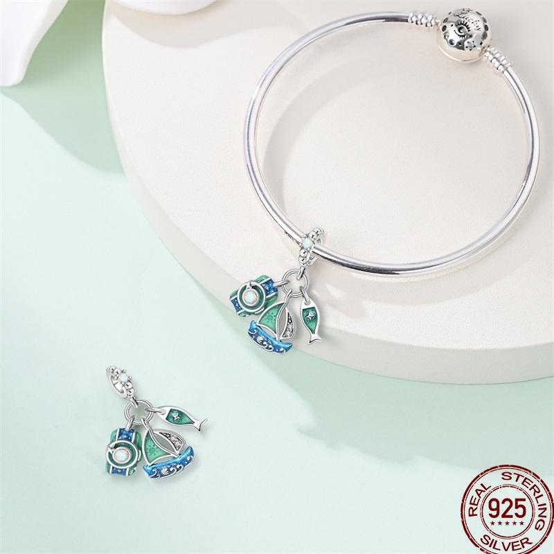 Copper Beach Ocean Vacation Drink Starfish Charm Beads Suitable Fit Pan Original Bracelet Diy Holiday Jewelry Gift