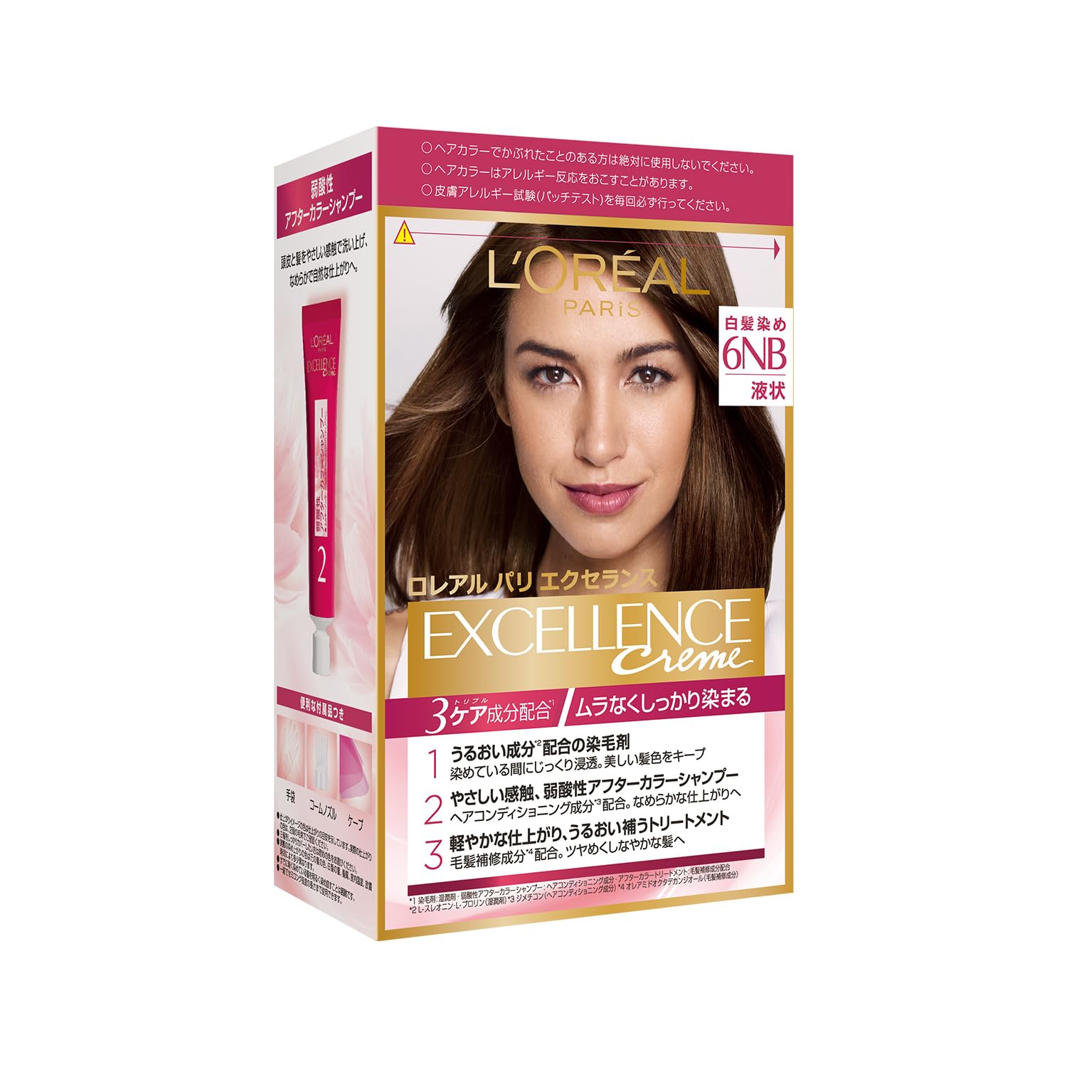 

Paris Excellence R Жидкая краска для волос для седых Натуральный каштановый L Oreal Hair, 6NB, Светлее, (Квази-лекарство)