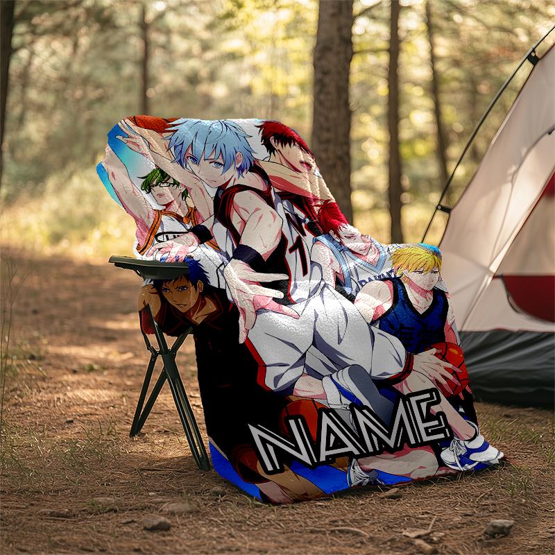 Personalized Custom Name Blanket - Kuroko's Basketball Print Design,Blanket for Sofa,Bed,Travel,Camping - Soft and Warm, Great Gift