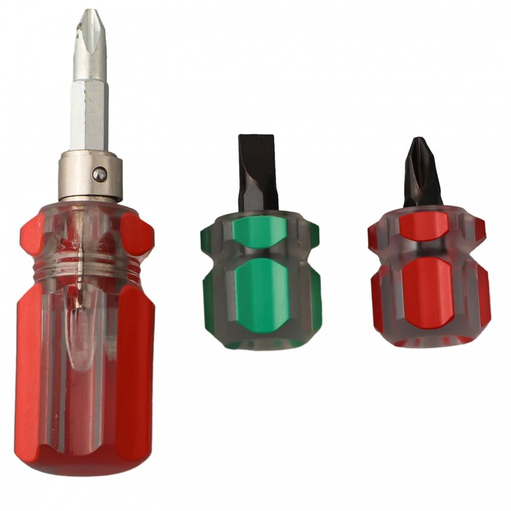 Kurzer Schraubendreher 2-in-1 3 Stück Kreuzschlitz DIY Schraubendreher Hammer