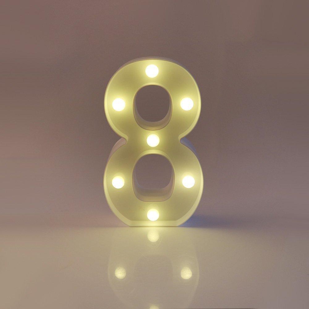 Wedding Decorative 26 Alphabet Name Letter LED Lights Luminous Number Lamp Romantic Theme Home Party Bedroom Decor Night Light