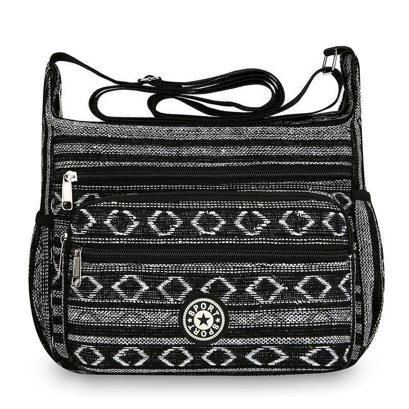Canvas Tote Bag For Women With Large Capacity And Zipper Closure For Daily Use