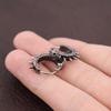 Vintage Stainless Steel Black Skull Huggie Earrings Punk Hip Hop Skull Hoop Earring for Men Trend Charm Women Ear Jewelry Gifts