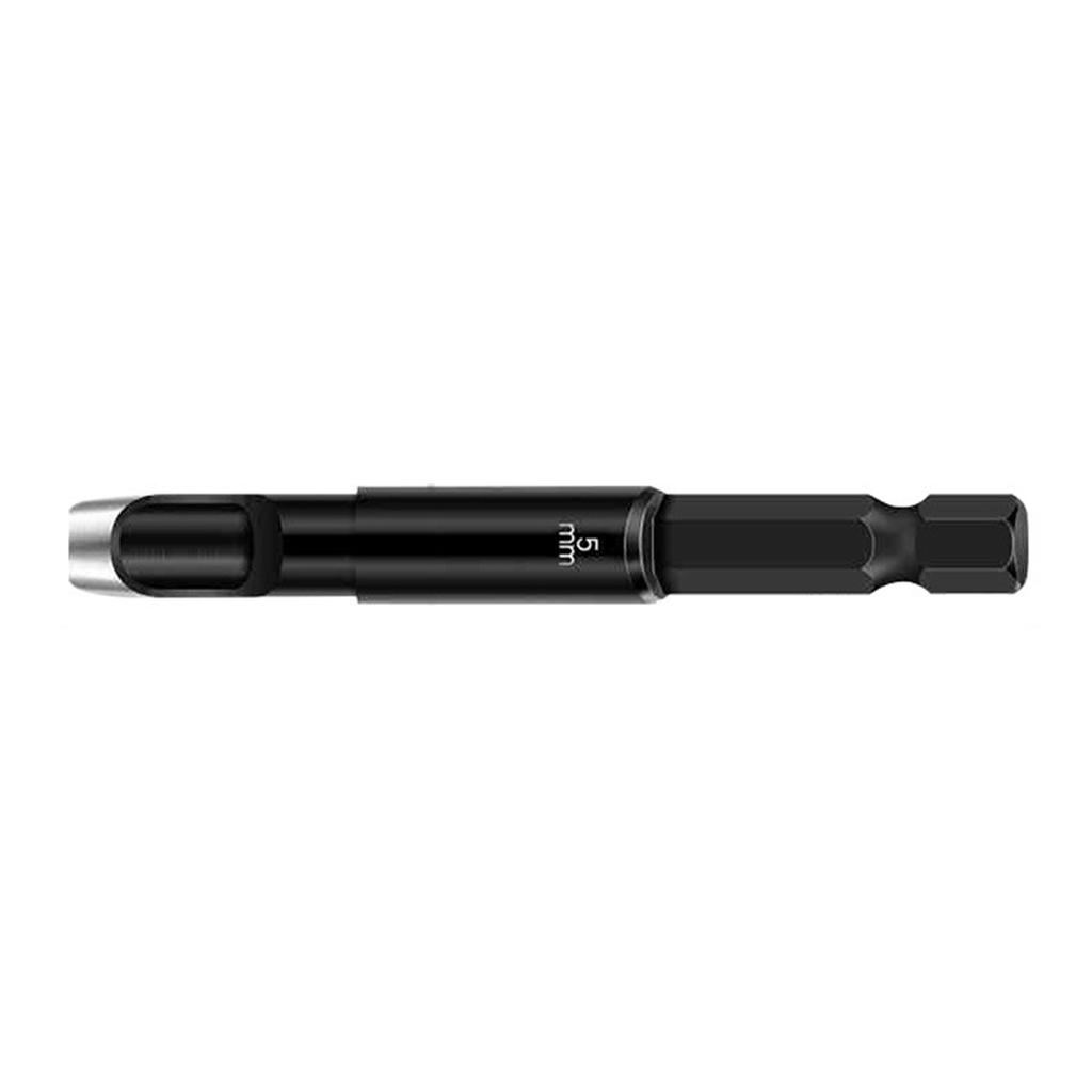 Leather Hole Punch 1/4inch Handle Extended Hex Shank Drill Carbon Steel Hollow Punch for Fabric and Leather Working