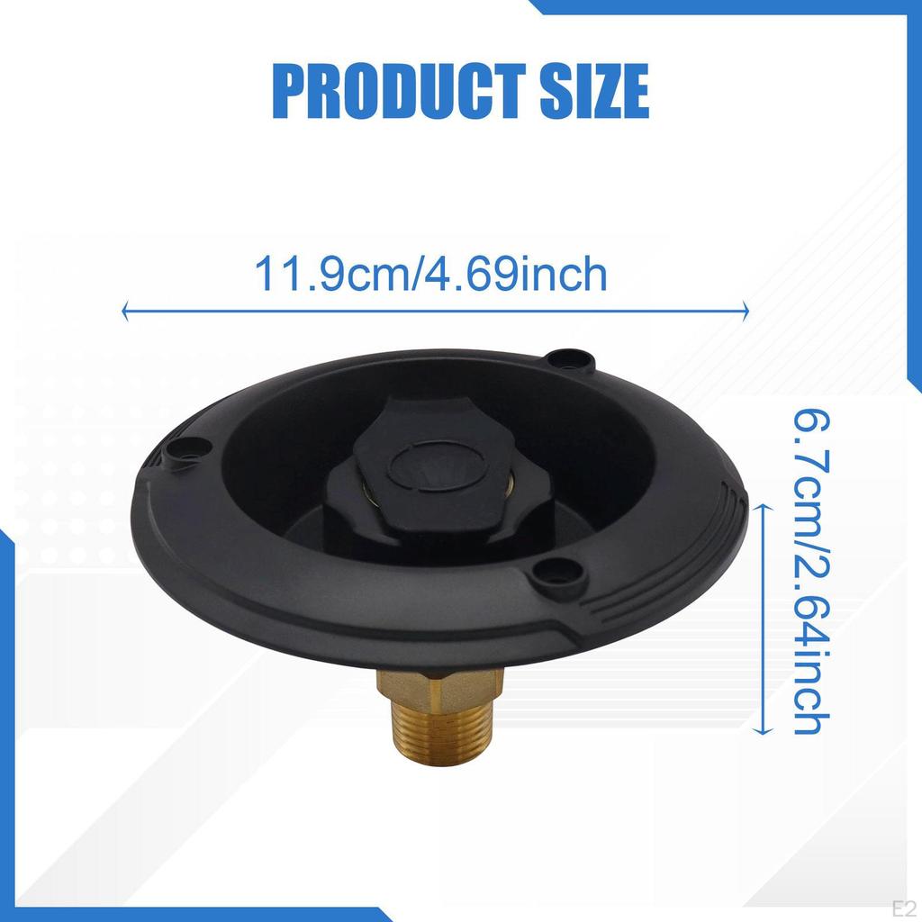 RV City Water Inlet with Check Valve Replace Parts Leakproof Flange Hose Connector for