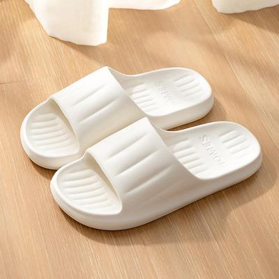 EVA Women Home Slippers Flat Beach Indoor Slides Soft Comfortable Non-slip Slippers Breathable Lightweight Men Bathroom Slippers