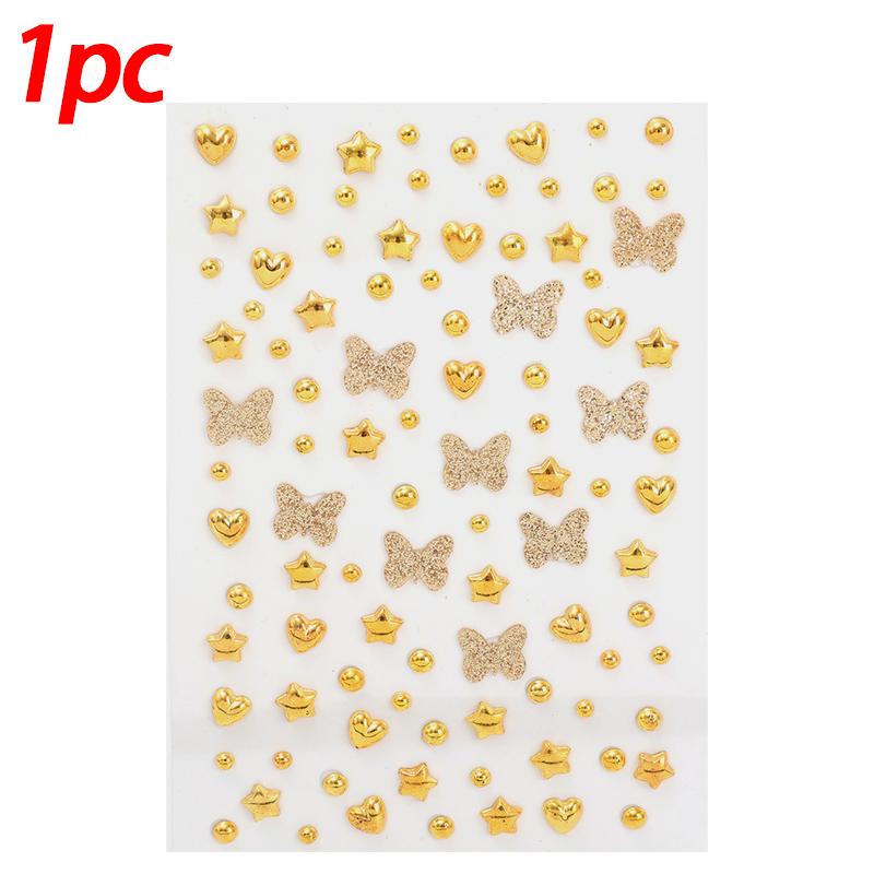 

1/10pcs Glitter Star Heart Butterflies Face Sticker Gold Silver Rhinestones Sticker Temporary Tattoos DIY Body Arts Party Decor