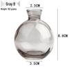 Lux Mini Colored Glass Vase Set for Hydroponic Flowers - Transparent Decorative Ornaments for Living Room