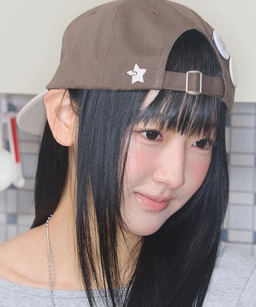 Kiibi Logo Two Tone Cap Brown & Oatmeal