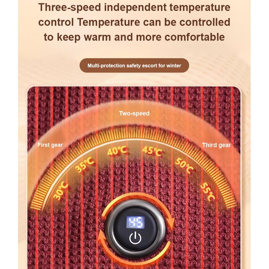 Small Electric Heating Blanket Waist Warming Abdomen Heating Pad Portable Heated Shawl USB Heated Graphene Warming Blanket