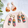12 Pcs Polymer Clay Molds Mini Floral Clay Molds for Jewelry Making, Earring Decoration