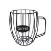 Metal Coffee Capsule Holder for Nespresso20 Cups for K Cup Coffee Pod OrganizerBar Storage BoxFruit BasketCoffee Accessories