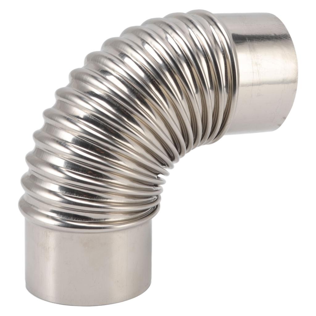 Stainless Steel Elbow Chimney Stove Pipe 90 Degrees Bending Chimney Flue Adapter Tube