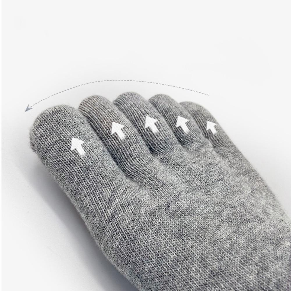 Color No Show Socks Sweat Absorption Toe Socks Men'S Split Toe Sock Five Fingers Socks Ankle Socks