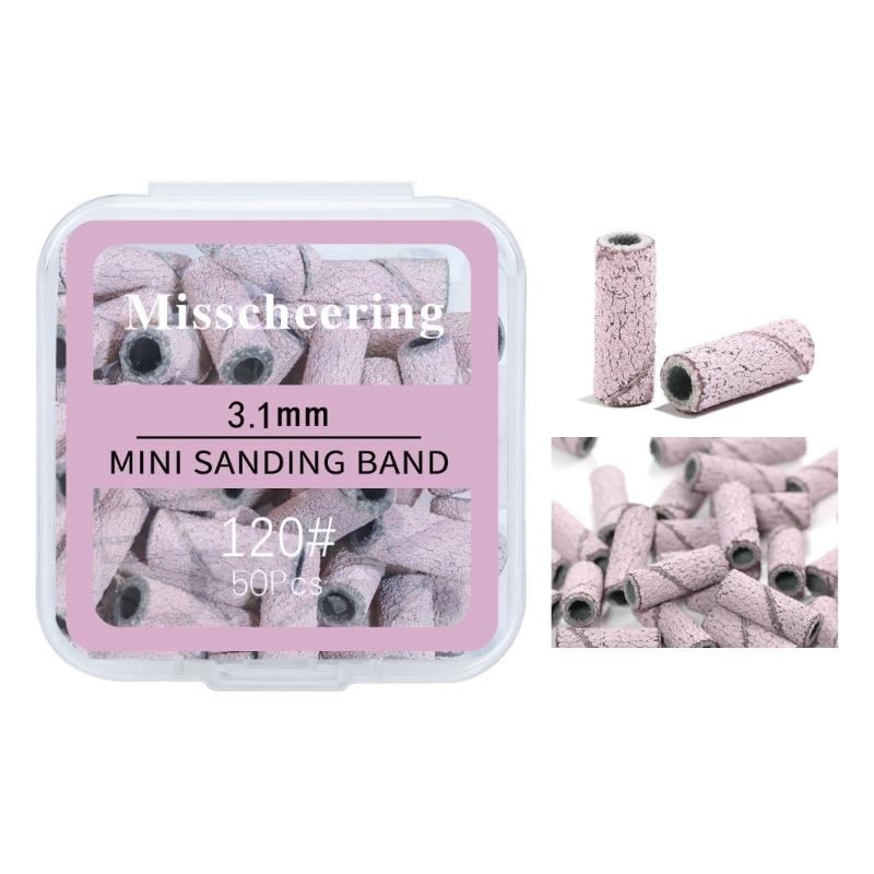 

Sanding Bands for Nail Drill 120# 180# 240# Small Sanding Bands Practical Nail Sanding Bands Manicures & Pedicure Supplies 1