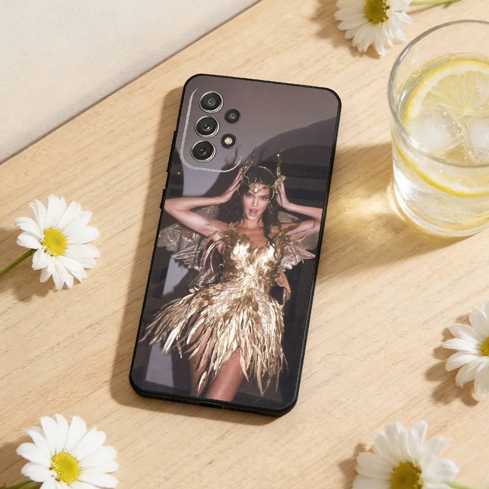 Street Style Icon K-Kendall J-Jenner Phone Case For Samsung S25,S24,S21,S22,S23,S30,Ultra,S20,Plus,Soft Silicone Black Cover Samsung S205G