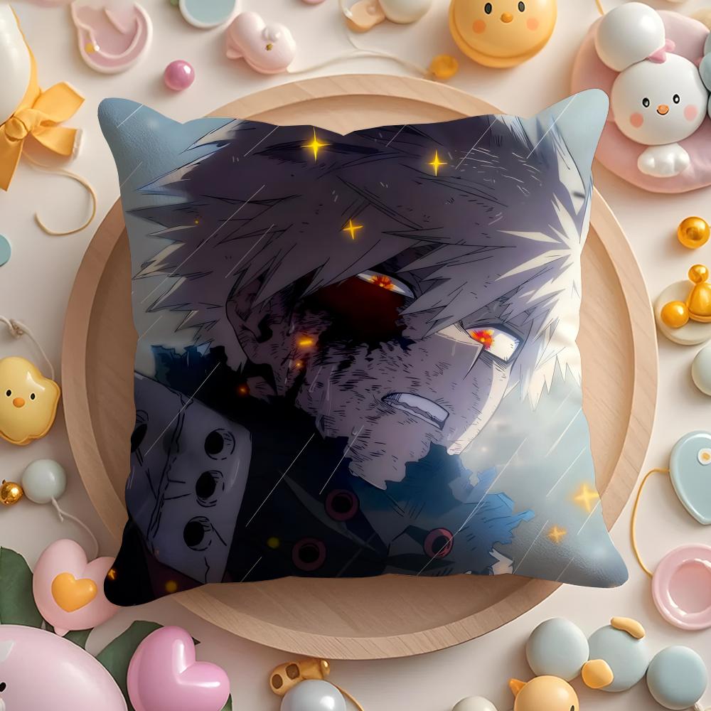 My H-Hero A-AcademiaS Cushion Cover Home & Car Multi-Scene Pillow Cover - Reversible, Soft & Durable for Daily Use