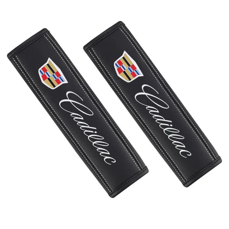 

2pc Seat Belt Cover Car Shoulder Protection for Cadillac Escalade CTS ATS SRX Deville XT4 XT5 XT6 STS XTS SLR XLR CT4 CT5 CT6 чёрный