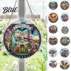 Decorative Sun Catcher For Home 4th of July Acrylic Puzzle Suncatcher Patriotic Window Hanging Ornament 250th Anniversary Decoration America Jigsaw