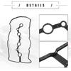 Motoforti Engine Valve Cover Gasket Seal, for Hyundai Sonata Santa Fe 2.0L 2.4L 2019-2020, Rubber, 22441-2GGB0, Black