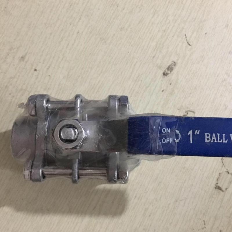Válvula de Bola Soldada de Acero Inoxidable 304 de Tres Piezas, 4 Puntos, 6 Puntos, 1 Pulgada