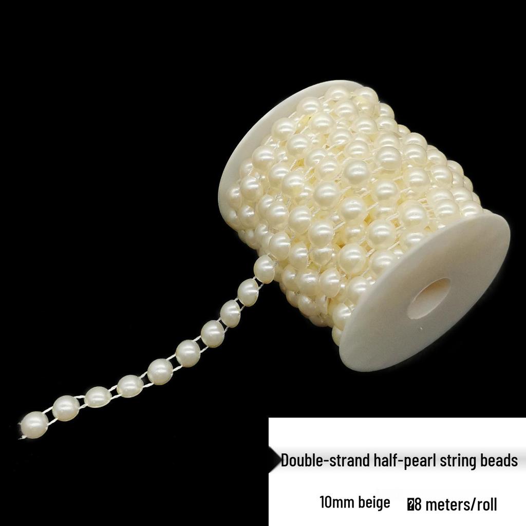 Double-Line Pearl Sunflower Snowflake Beads DIY Decoration