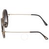 Tom Ford Gradient Smoke Round Ladies Sunglasses Ft0946 01b 58