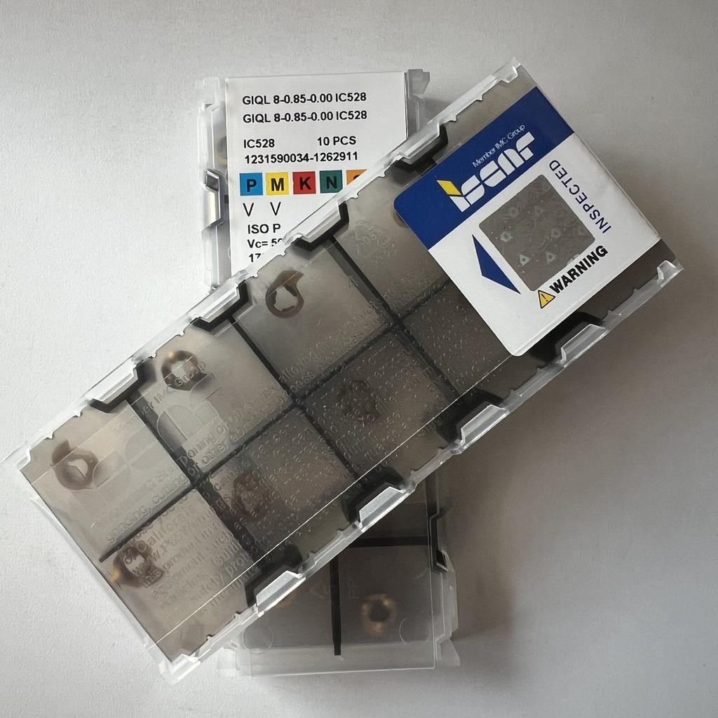 ISCAR / GIQL8-0.85-0.00 IC528 / Industrial indexable carbide inserts 10 Pcs