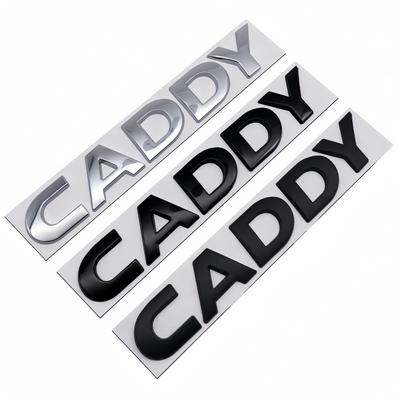 1 peça de metal 3D para carro CADDY Emblema com Letra Traseira porta-malas Adesivos emblema adesivo Decalque styling auto Acessórios
