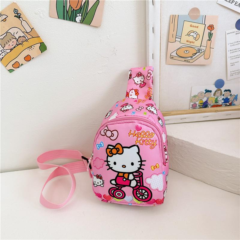 Hello Kitty Kids Backpack With Cartoon Print For Preschool Daily Use