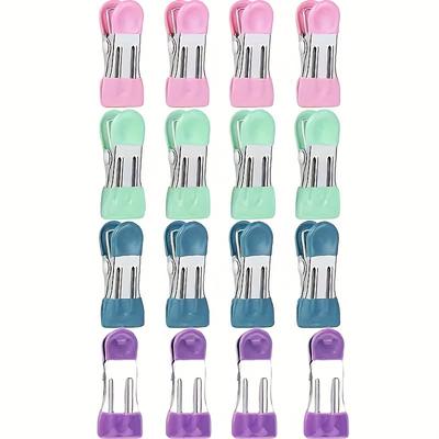 8pcs Multifunctional Traceless Drying Clip Stainless Steel Windproof Drying Clothes Clip Clothes Clip