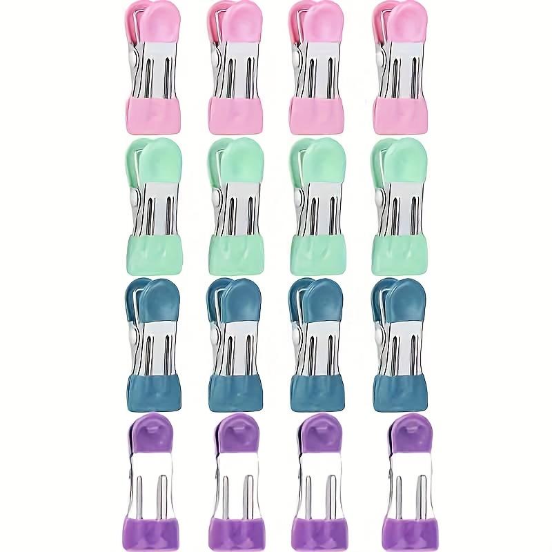 8pcs Multifunctional Traceless Drying Clip Stainless Steel Windproof Drying Clothes Clip Clothes Clip