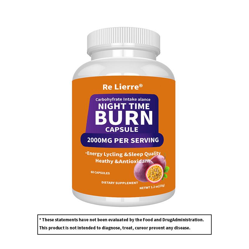 RE LIERRE Night Time Burn Capsules - 2000MG Daily Wellness Supplement