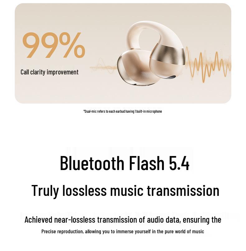 Bluetooth Ear Clip Earbuds 2026 | M09 Wireless, Comfortable, Pain-Free, High-Performance