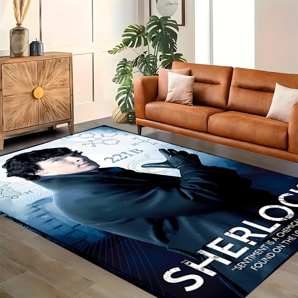 Sherlock Holmes Adventure Rug for Living Rooms, Bedrooms, Home Décor, and As Gifts.