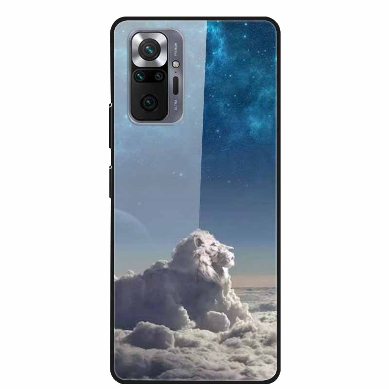 Tempered Glass Colorful Cover For Xiaomi Redmi Note 10 Pro Case Hard Shockproof Funda for Redmi Note10 / Note 10Pro Cases Shell