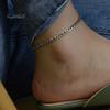 Women Anklet Titanium Steel Chain Beach Anklet Adjustable Length Fine Workmanship Anklet Jewelry Gift