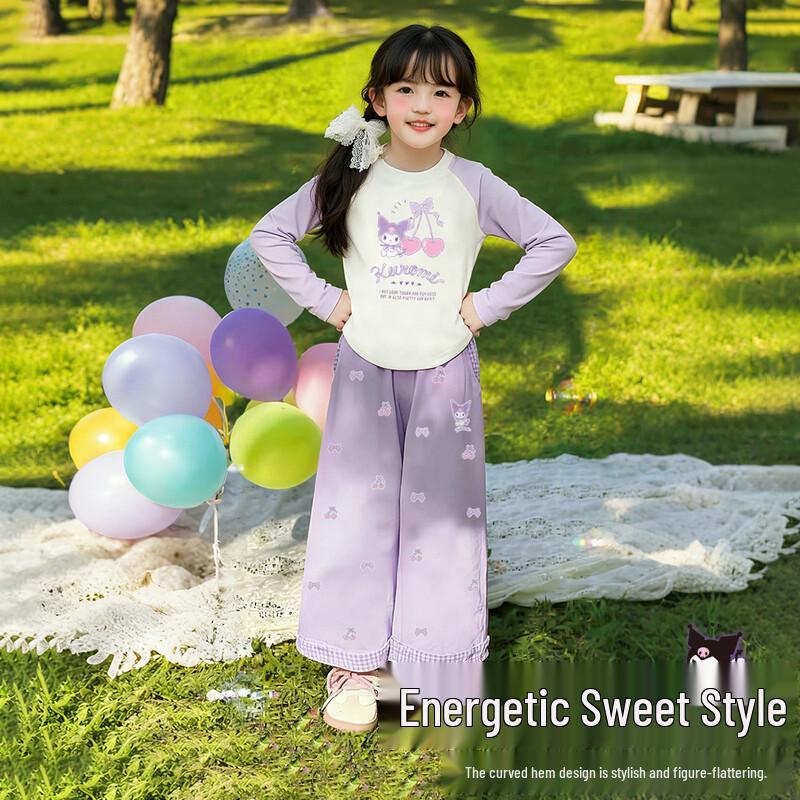 

Hello Kitty & Kuromi Girls Long-Sleeve Spring Two-Piece Set 150